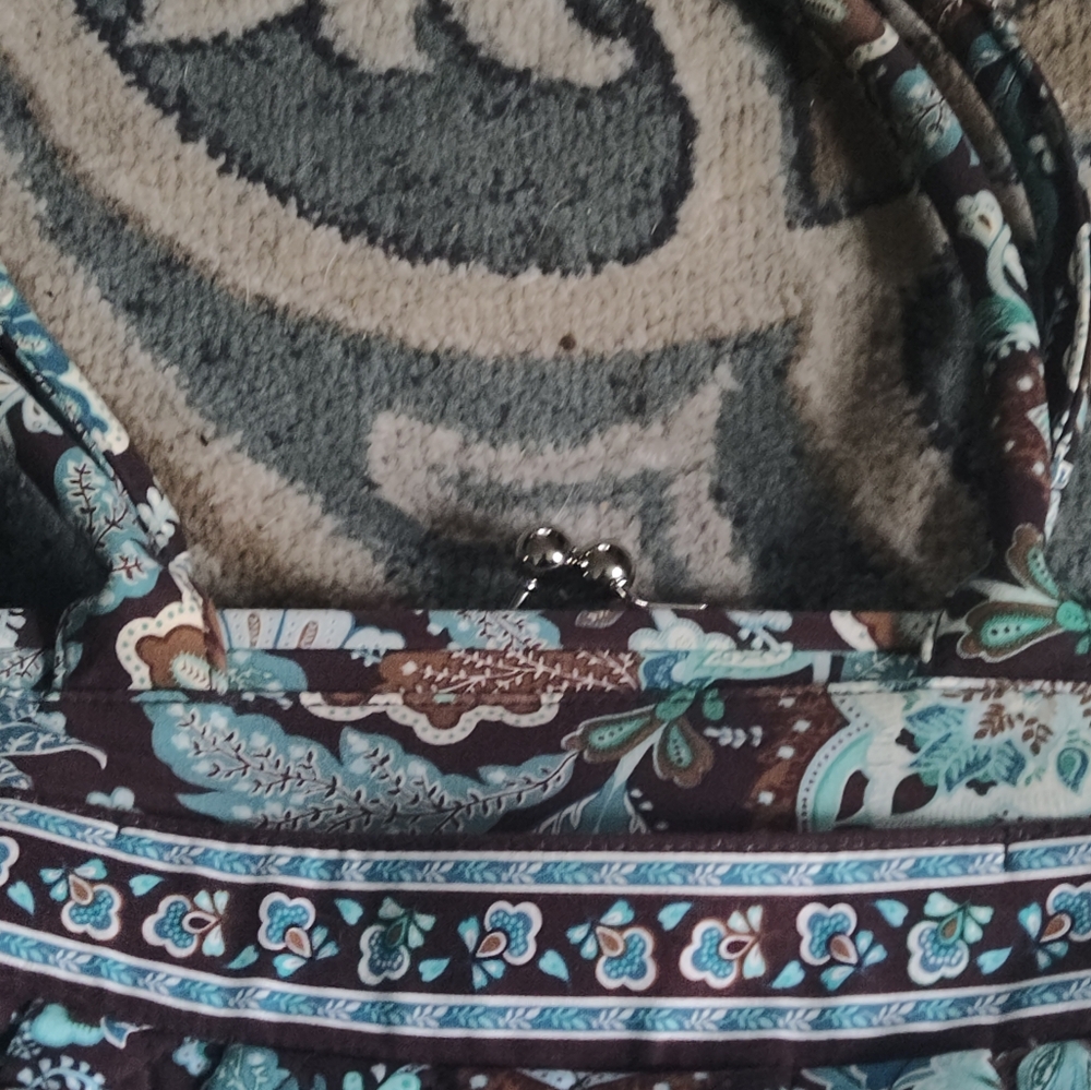 RETIRED JAVA BLUE VERY BRADLEY HANDBAG - Picture 2 of 5